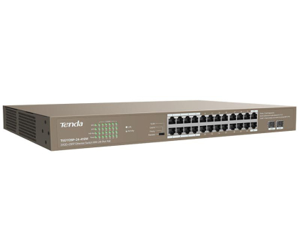 Switch Tenda TEG1126P-24-410W PoE 24-porty 410W Gigabit Ethernet